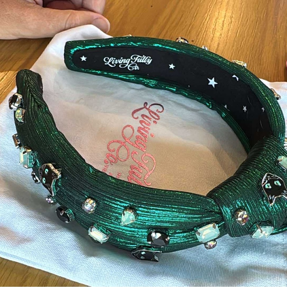 Green Embellished Headband